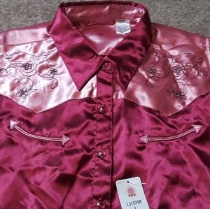 Hot Pink Ladies western shirt